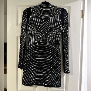 Long Sleeve Embellished Dress